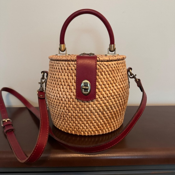 NWT: Rare 10th Anniversary Patricia Nash Basket/ Wicker  w/ mirror purse - Picture 1 of 8